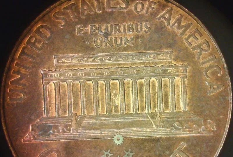 Metal: Stainless Steel Gears on Back of Penny