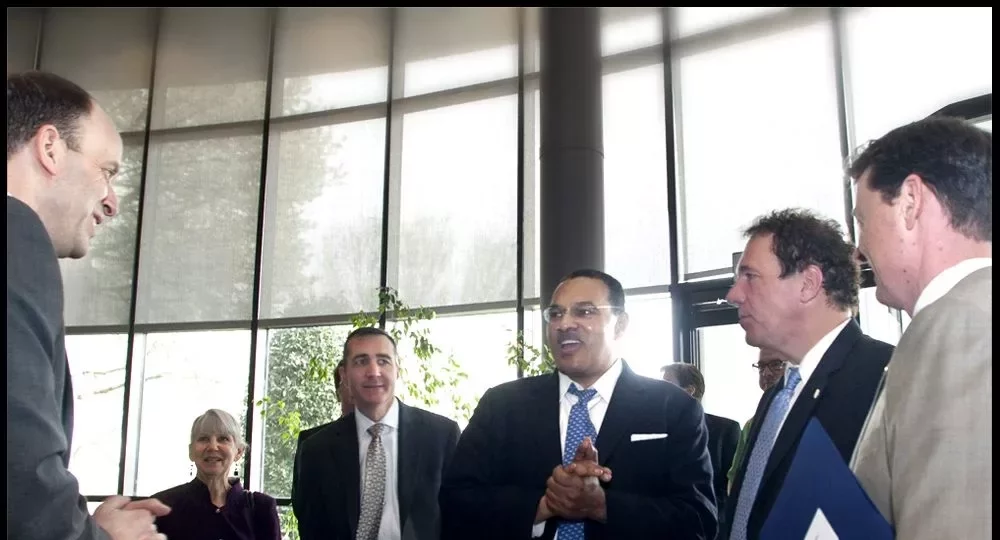 UMBC President Freeman Hrabowski & Baltimore  County Executive Visit New Potomac Photonics Facility