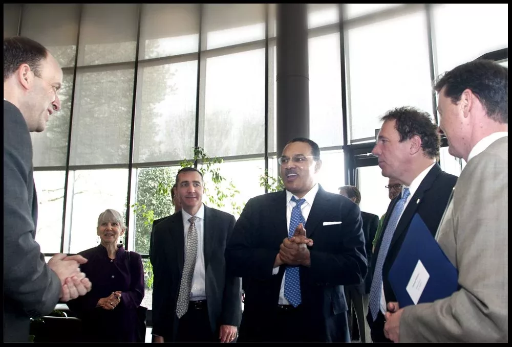 UMBC President Freeman Hrabowski & Baltimore  County Executive Visit New Potomac Photonics Facility