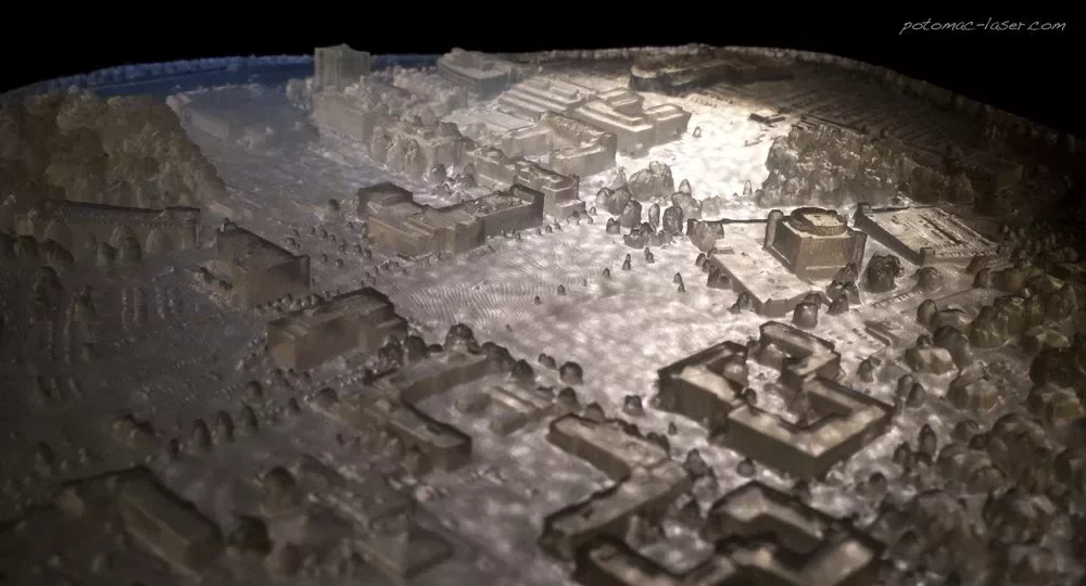 Potomac Photonics Micro-3D Prints Map of UMBC 4,000x Smaller than the University of Maryland, Baltimore County Campus